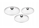 Sada 3x poklic na pánve 20/24/28 cm
