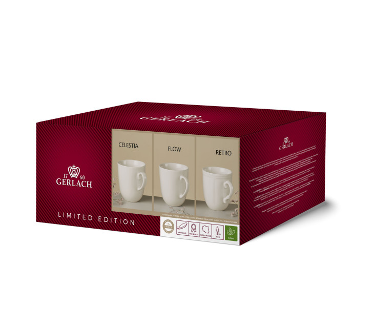 RETRO Sada hrnků 6 ks.