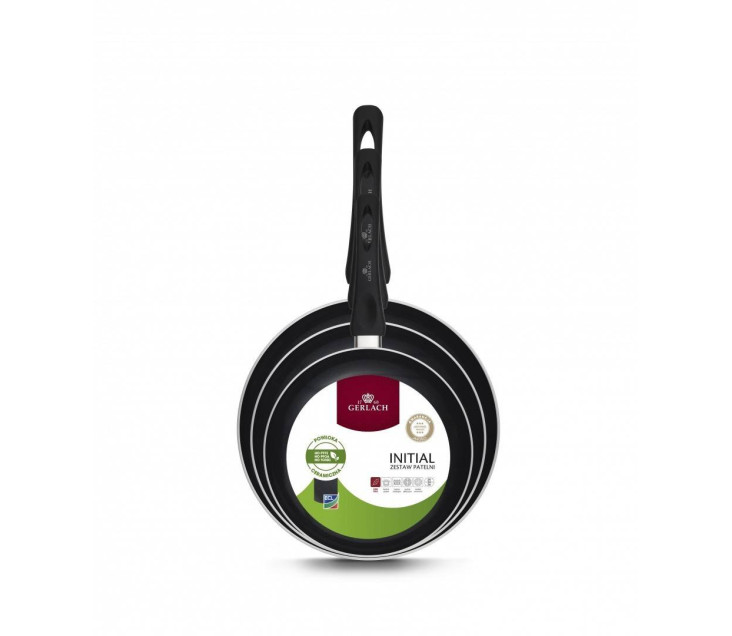 INITIAL sada 3 pánví 20/24/28cm s keramickým povrchem