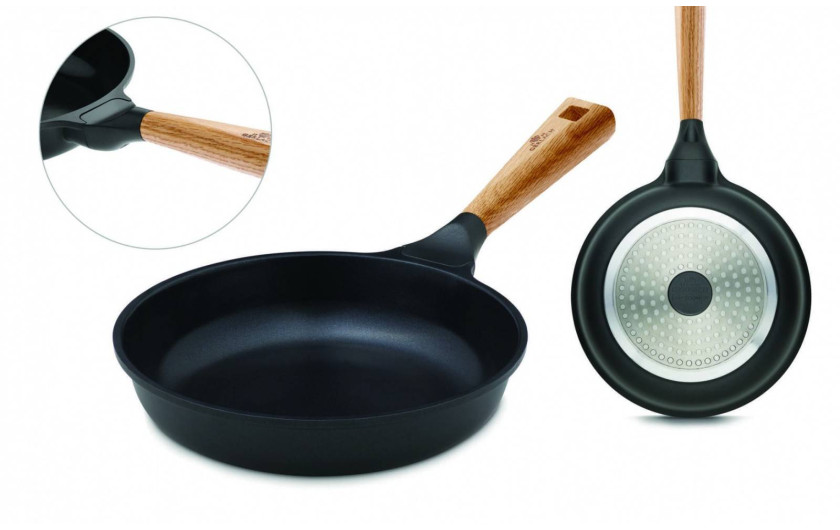 Hrnec 24/28 cm + pánev 24 cm + grilovací pánev 28 cm + pánev Wok + prkno NATUR