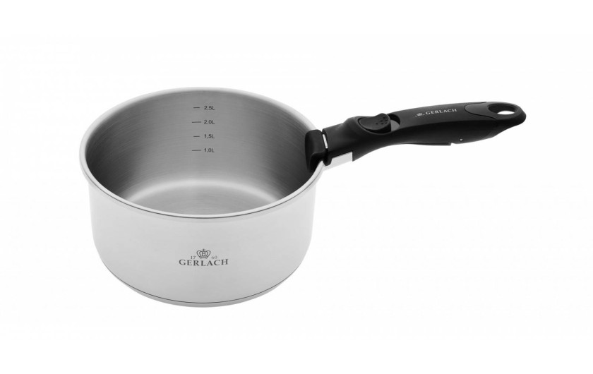 Zestaw garnków 4 el.  SMART STEEL + SMART pokrywki do przechowywania 16cm, 18cm, 20cm - czarne