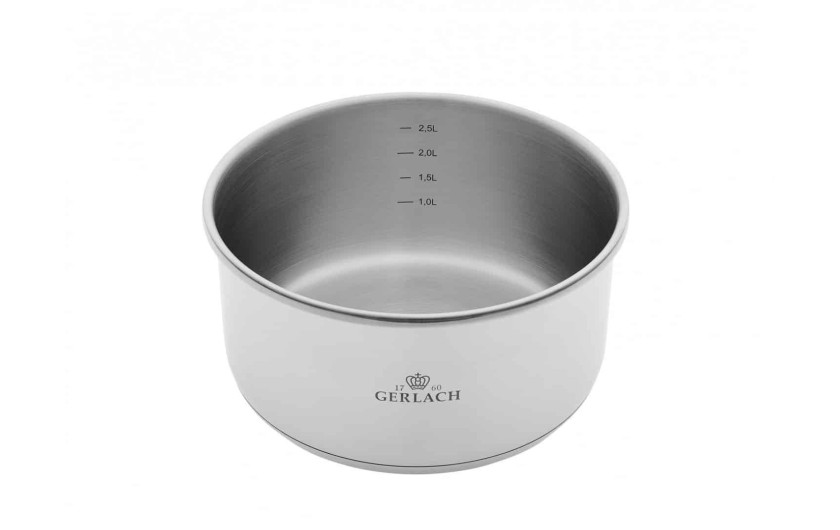 Zestaw garnków 4 el.  SMART STEEL + SMART pokrywki do przechowywania 16cm, 18cm, 20cm - czarne