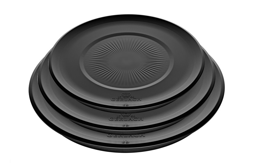 Zestaw garnków 4 el.  SMART STEEL + SMART pokrywki do przechowywania 16cm, 18cm, 20cm - czarne