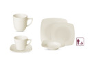 Porcelánová souprava VALOR 36 ks pro 6 osob: jídelní talíře 18 ks + šálek s podšálkem 12 ks + hrnky Porcelánová souprava VALOR 36 ks pro 6 osob: jídelní talíře 18 ks + šálek s podšálkem 12 ks + hrnky
