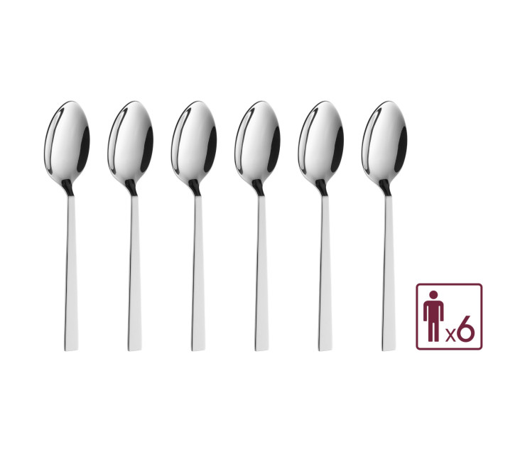 Kávové lžičky 6 ks lesk FOSS