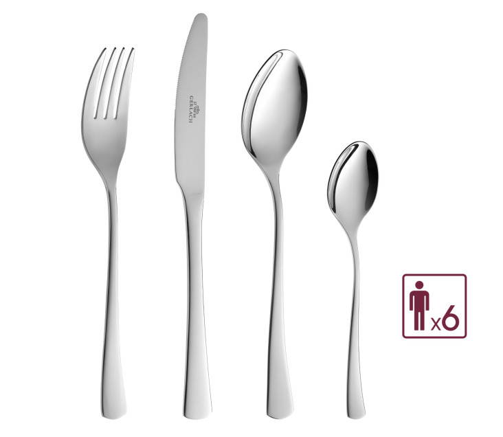 Sada příborů 24 ks TUNEA lesklý