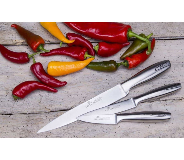 Sada nožů v bílém bloku MODERN