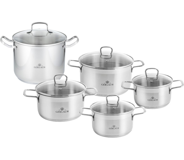 Gerlach sada hrnců 8 ks BRAVA + hrnec 7 l