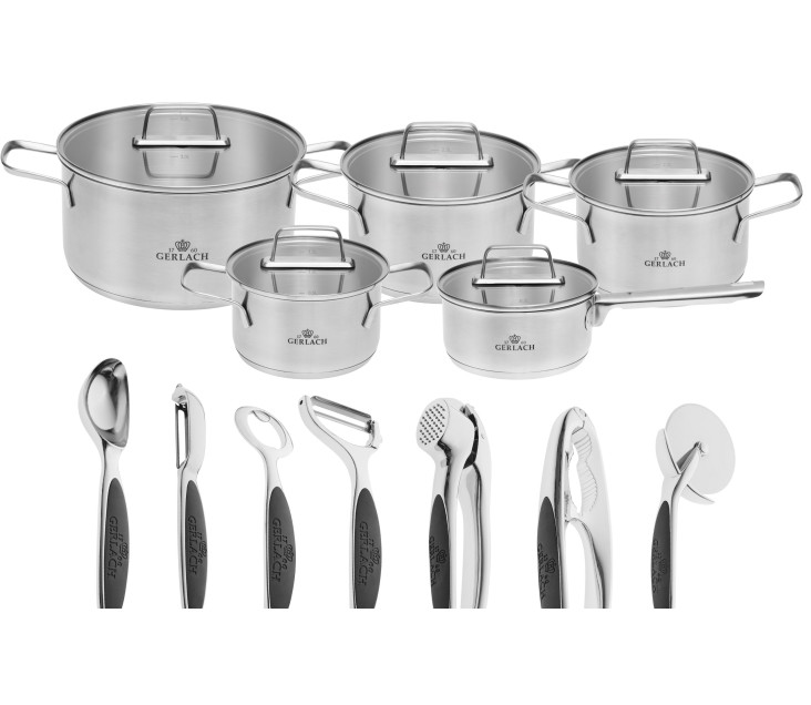 Sada hrnců 10 ks AMBIENTE + příslušenství