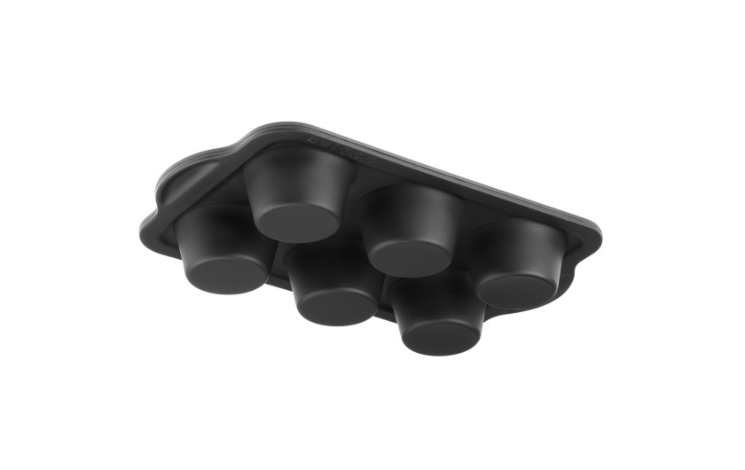 Silikonový plech na muffiny 6ks SMART BLACK