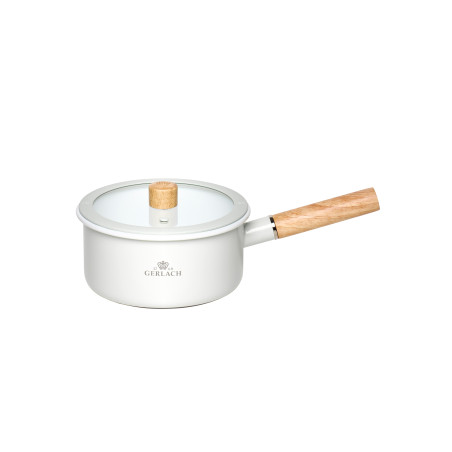 Rondel emaliowany NATUR ENAMEL biały 18 cm 1,5 l