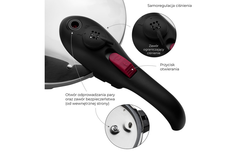 Tlakový hrnec První s rukojetí 6,0 l Tlakový hrnec První s rukojetí 6,0 l