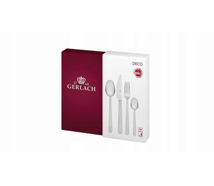 Sada př&iacute;borů 24 ks lesk DECO